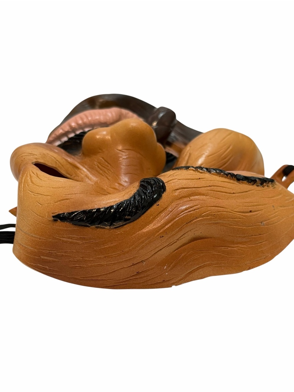 Vtg Fun World Rubber Gangster Mask Halloween Bruised Face Cigar Realistic Prop - Picture 6 of 6